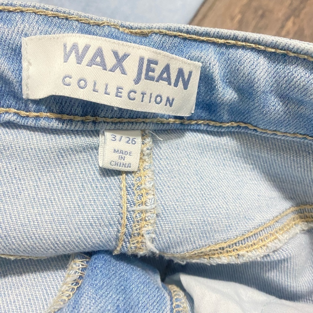 Wax Jean Light Blue Ripped Boyfriend Jeans - Picture 11 of 12